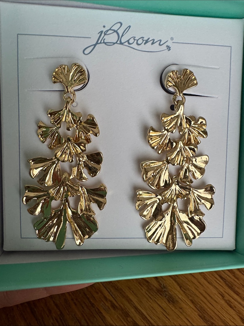 Bloom Design Fashion Trend Jewelry Aspe Gold Filigree Hoop Drop Dangle Earring